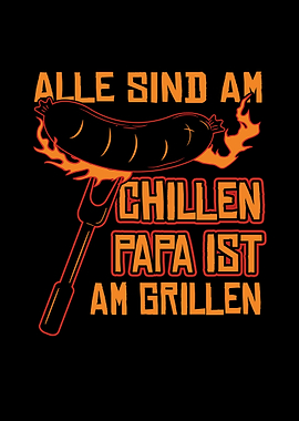 Papa Grillen Vatertag