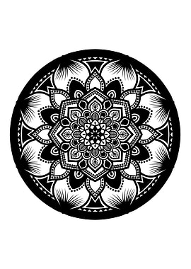 Mandala Black M118