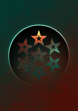 Rainbow Geometric Symbol