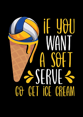 Volleyball ice cream