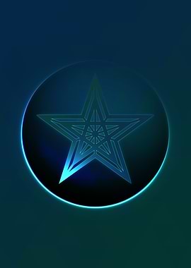 Prismatic Geometric Glyph