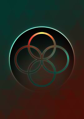 Prismatic Geometric Glyph