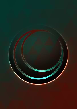 Neon Magic Circle Sign Art