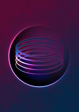 Prismatic Geometric Glyph