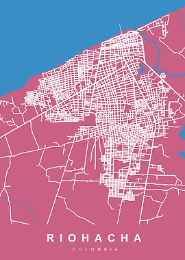 RIOHACHA Map COLOMBIA