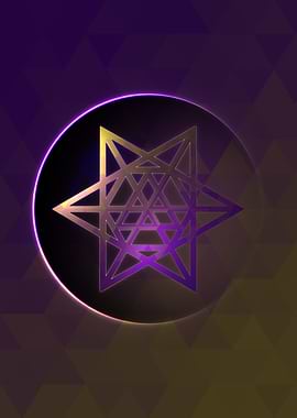 Vector Neon Glyph Rune Art