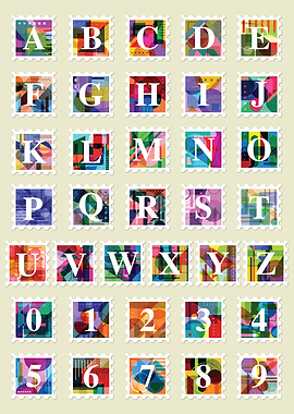 Alphabet and Number Stamps