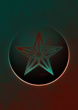 Vector Neon Glyph Rune Art