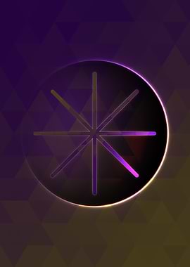 Rainbow Geometric Symbol