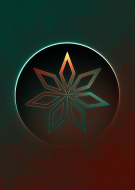 Neon Magic Circle Sign Art