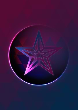 Rainbow Geometric Symbol