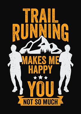Funny Trail Running Runner