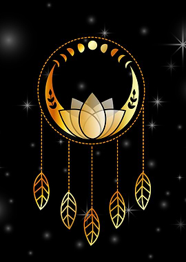 Mystic lotus dream catcher