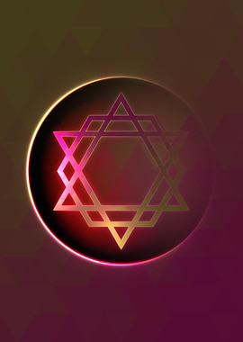 Rainbow Geometric Symbol