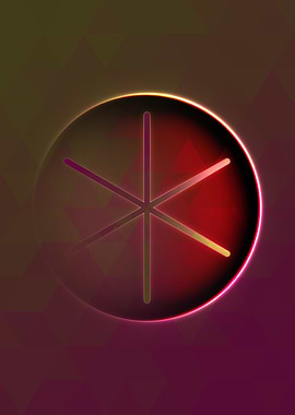 Neon Magic Circle Sign Art