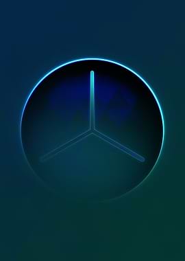 Neon Magic Circle Sign Art