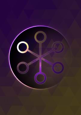 Neon Magic Circle Sign Art