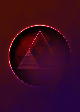 Neon Magic Circle Sign Art