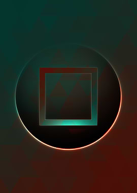 Prismatic Geometric Glyph