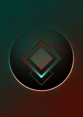 Rainbow Geometric Symbol