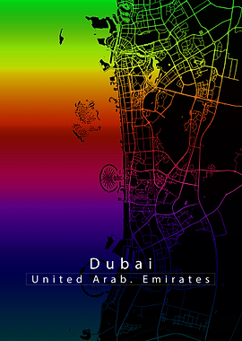Dubai City Map