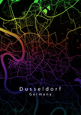 Dusseldorf City Map