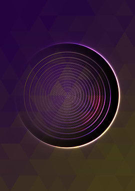 Prismatic Geometric Glyph