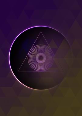 Rainbow Geometric Symbol