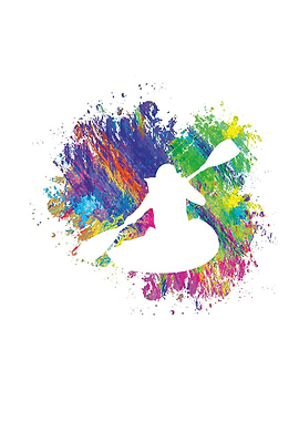 Summer drive canoe colorfu