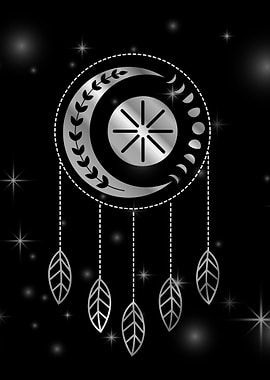 Tribal moon dream catcher