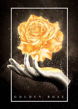 Golden Rose Abstract