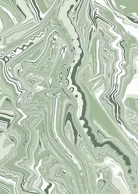 Green Abstract Marble