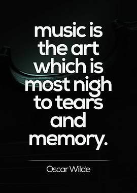 Music is Art Tear Quote
