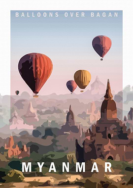 Myanmar Vintage Retro