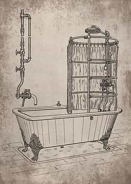 Bathtub and shower head