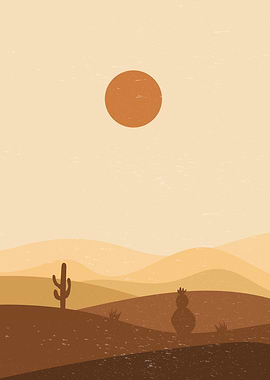 Abstract nature with plant