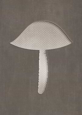 Elegant vintage mushroom