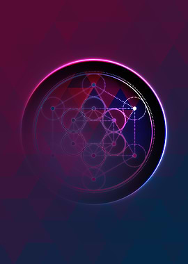 Rainbow Geometric Symbol