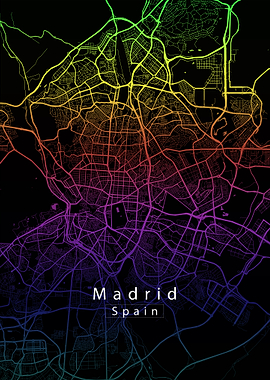 Madrid City Map