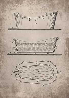 Vintage bathtub