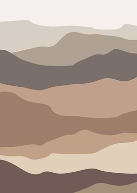 Camouflage green mountains