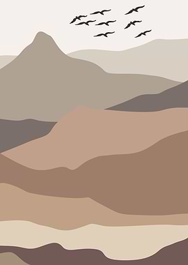 Camouflage mountain layer