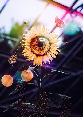 The eye of the sunflower
