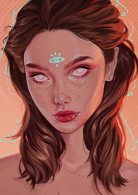 Anime Girl Drawing Art