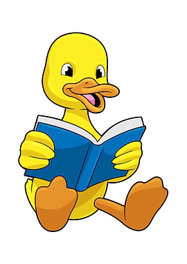 Duck Reading Book