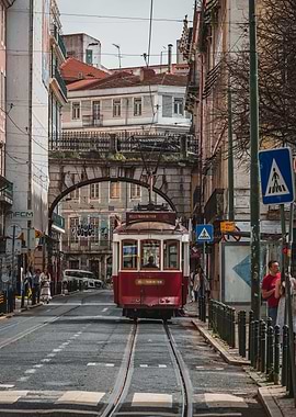 Red Lisbon Tram