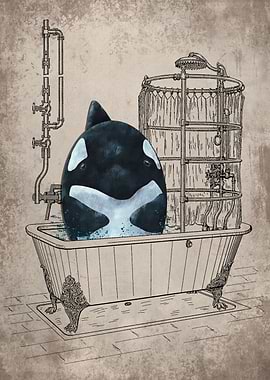 Funny Orca Bathtub