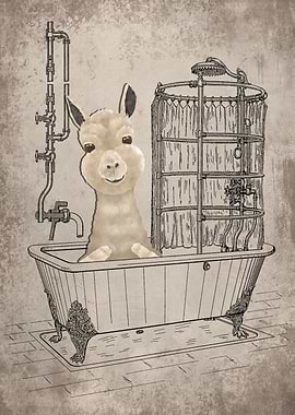 Funny Llama Bathtub