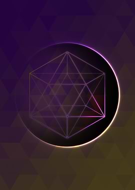 Neon Magic Circle Sign Art