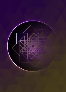 Prismatic Geometric Glyph